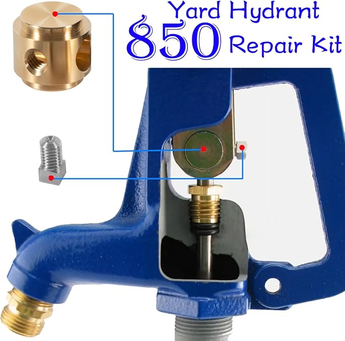 9401324 Yard Water Hydrant Repair Kit & 8842 Plunger Fit for Simmons 800LF 800SB 4800LF 5800LF 6800LF Series Frost Proof Landscape Outdoor Yard Hydrant