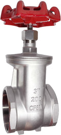 304 Stainless Steel Gate Valve DN80, 3" NPT Stainless Steel Female Threaded Rotary Globe Valve for Water Flow Switches, Fuel Water Vapor, Air Switches, Air Compressors and Sump Pumps, etc