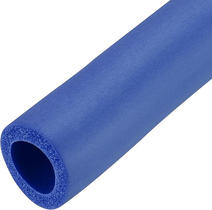 uxcell Foam Tubing for Handle Grip Support, Pipe Insulation, 14mm(9/16") ID 22mm OD 1m Length Blue