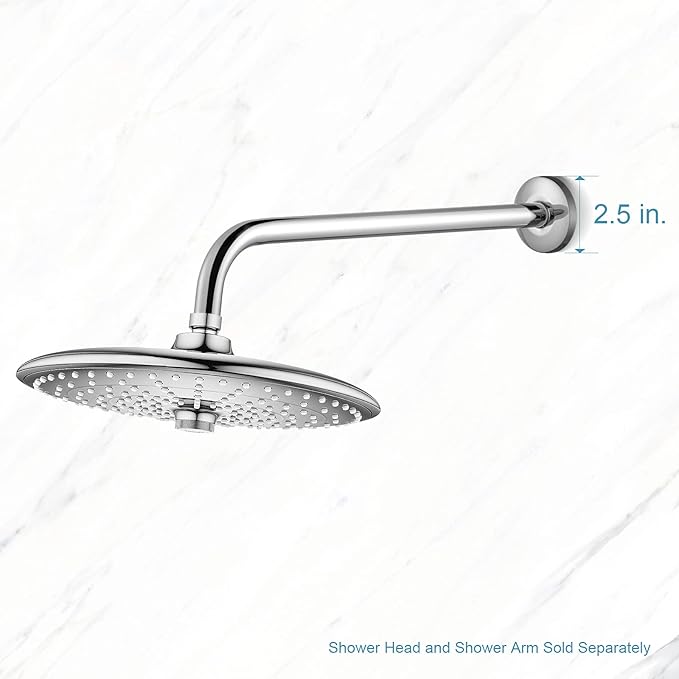 OFFO Shower Arm Flange 2.5" in Outer Diameter Replacement Shower Head Arm Escutcheon Plate Suitable for Most Brands Shower Head Arms, Chrome