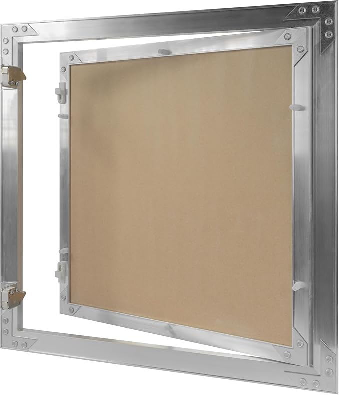 16" x 16" Inch Aluminum Drywall Access Panel - Service Shaft Door - Plumbing, Electricity, Heating, Alarm Wall Inspection hatch for Drywall - Bathroom Service Access Hole Cover