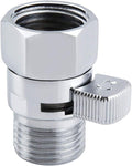 APLusee Shower Flow Control Valve, Brass Adjustable Water Flow Regulator with On Off Switch, Chrome