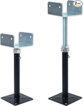 2 Pack U-Shaped Floor Jack for 4x2, 4x4, 4x6 Joists - Adjustable Steel Telepost with U-Head, Mini Screw Jack, Post Jack.9-13 Inch Adjustment Range.