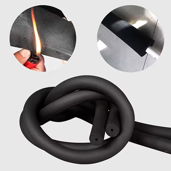 Pipe Insulation Foam Tube, Pipe Cover Wrap Roll Bar Padding Black Pool Noodles Rubber Plastic Insulation Lagging Wrap for Fitness, Tools Handle Support 1.8/2m Length(ID110mmxT20mmx2m)