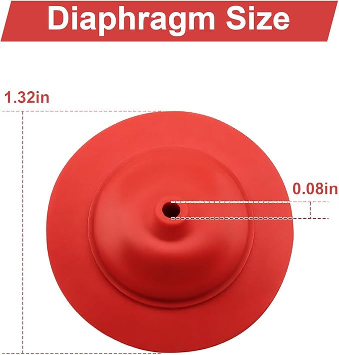 Toilet Fill Valve Cap Diaphragm for Korky 528 R528, Toilet Repair R528P2 Fill Valve Diaphragm Replace TOTO THU302 Fill Valves & Platinum & Korky QuietFILL Fill Valves - 2 Pca