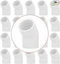 20Pack 3/4" 45 Degree PVC Elbow Pipe Fitting Connector (Socket x Socket) Furniture Build Grade SCH40 3/4 Inch 45 Degree Elbow PVC Corner Adapter for Home Sewer Plumbing Water Line