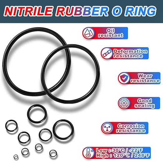 KEZE 826 Pcs Universal SAE and Metric O-Rings Kit,Standard 32 Metric & Inch Sizes O ring Assortment in 2 Box with 4 Piece Pick and Hook for Automotive Faucet Hydraulics Hose Air and Gas Sealing Repair
