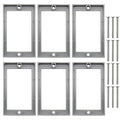 1/2 Inch Receptacle Outlet Box Extender with Installation Screws,Outlet Box Extender for Electrical Outlet Box and Electrical Outlet Switches,6 Pack,Gray