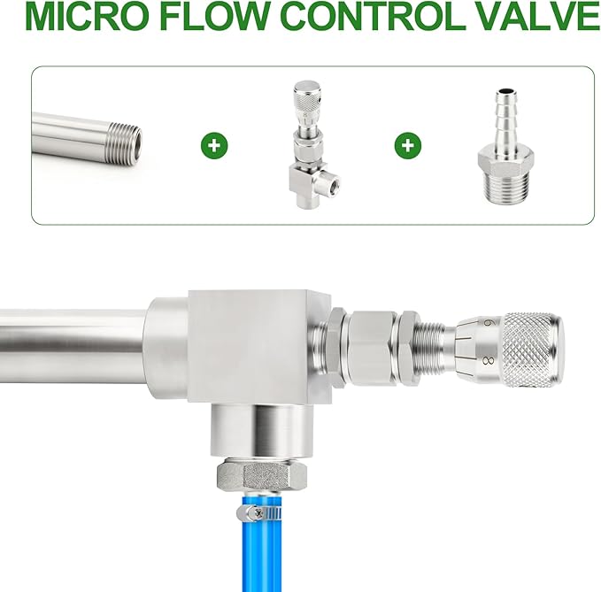 TAISHER 1PCS 304 Stainless Steel Reduce Port 3mm 90 Degree Elbow Needle Valve 3/8" NPT Female，Accurate Dials For Micro Flow Control Instrument Gauge Water Gas Oil