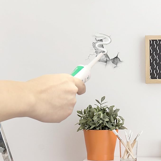 750g Wall Putty Hole Repair, Safe Wall Mending Agent, Drywall Repair Kit with Nozzle,Spackle for Drywall Paste, Easy to Fill Holes for Aluminum Metal Plaster Sheetrock Ceiling