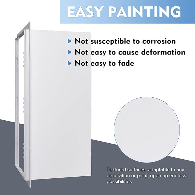 Donext Access Plumbing Panel for Drywall Ceiling, 14x29 in Plastic Access Door, Wall Hole Cover Plate for Plumbing & Electrical & Wiring, White