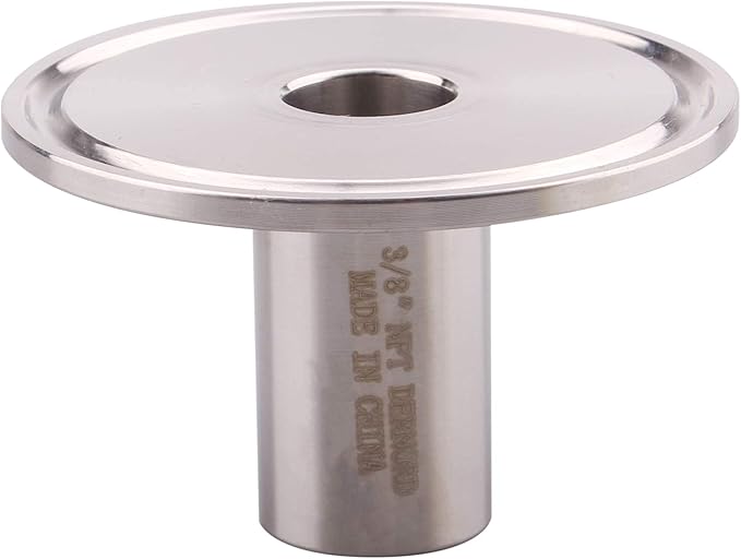 DERNORD Sanitary Female Threaded Pipe Fitting to 2 Inch TRI CLAMP OD 64mm Ferrule (Pipe Size: 3/8" NPT （2 Inch Tri clamp）)