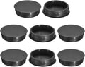 uxcell 8Pcs 38mm(1-1/2") Nylon Hole Plugs, Flush Type Panel Round Snap in Fastener Knockout Locking Plugs for Furniture Insert End Caps Panels, Black