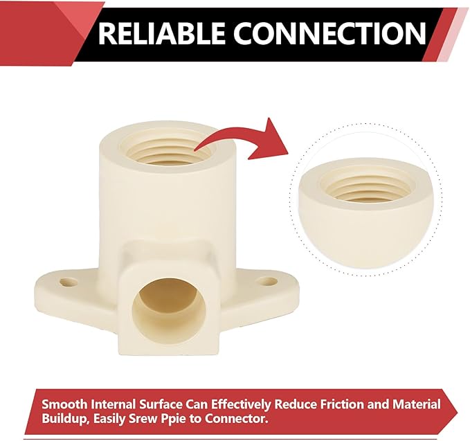 (Pack of 20) EFIELD 1/2"Slip x 1/2"Female Thread CPVC-CTS 90-Degree Wing Elbow (With Drop Ear),(CPVC045-10-20PCS)