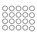 HARFINGTON 20pcs Nitrile Rubber O-Rings 45mm OD 37mm ID 4mm Width Metric Buna-N NBR Sealing Gasket Plumbing Sealing Repair O Rings for Car Auto Vehicle Repair Faucet Air Gas