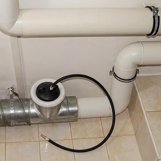Inflatable Pipe Plug Sewer Test Plug Rubber Plumbing Test Balloon for Sewage Pipeline Inspection(4 Inch,with 39.37 Rubber Extension Hose)