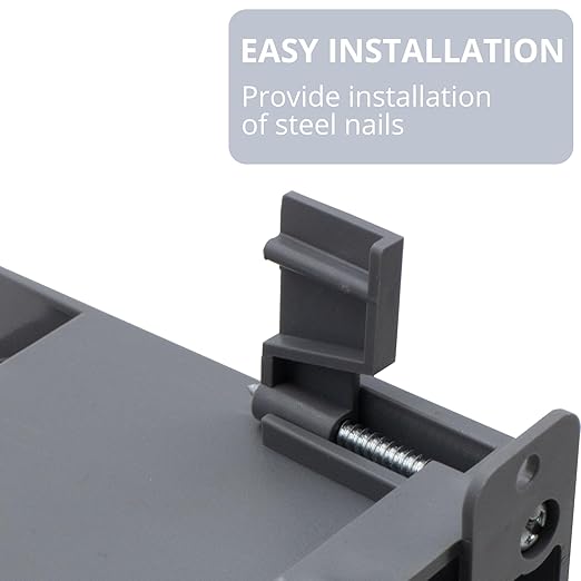 Old Work PVC Cut in Electrical Box, Durable Grey 1 Gang Outlet Box for Home Upgrades, ETL Certified 20 Cubic inches Switch & Outlet Boxes, 3 Packs