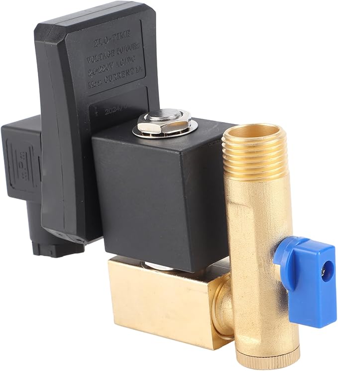 Automatic Drain Valve G1/2 DN15 Automatic Electronic Timed Drain Valve for Air Compressor Condensate Management (230V)