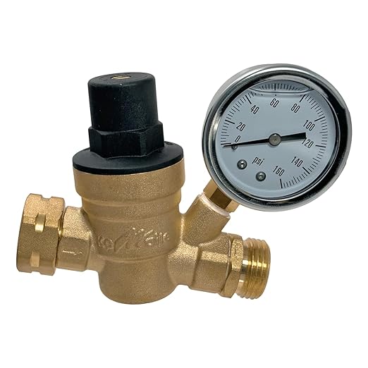 XFITTING 3/4 in Water Pressure Regulator with Gauge 3-4-1=5