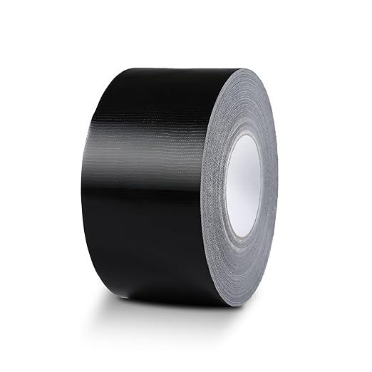Heavy Duty Black Duct Tape, 10 Mil Extra Thick, 3 in x 60 Yds (180 ft), Waterproof, Strong Adhesive, No Residue, Multi-Purpose Home Repairs, Tearable for Indoor and Outdoor Use