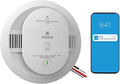 Kidde Smart Smoke and Carbon Monoxide Detector, Ring App Enabled for Real-Time Notifications, Hardwired Alarm, AA Backup Battery