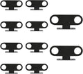 (Pack of 10) EFIELD Metal Made Double Pipe Stay Hanger for 3/8 Inch IP Standard Pipe or 1/2 Inch Copper, CPVC & PEX Pipes - Universal Pipe Support Bracket,(ACC021)