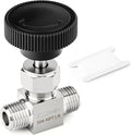 TAISHER 1PCS 304 Stainless Steel Straight Needle Valve 1/8" NPT Male For Flow Control Water Gas Oil