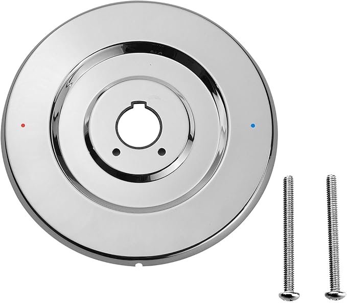 Escutcheon Replacement for Moen 16090 Chateau Collection, Shower Handle Cover Plate for One-Handle Tub and Shower Faucets (Silver)