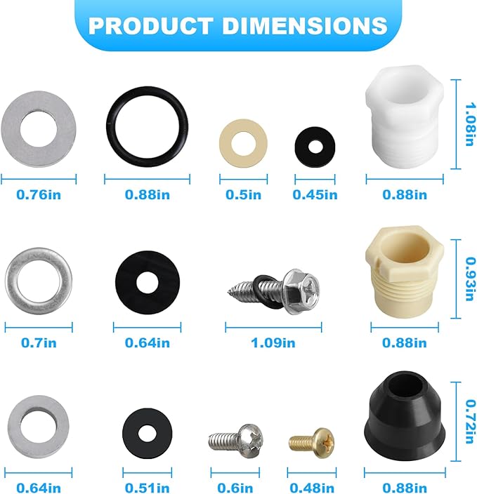 for 7755 Wall Hydrant Repair Kit, for Mansfield Style 300/400/500 Wall Hydrant