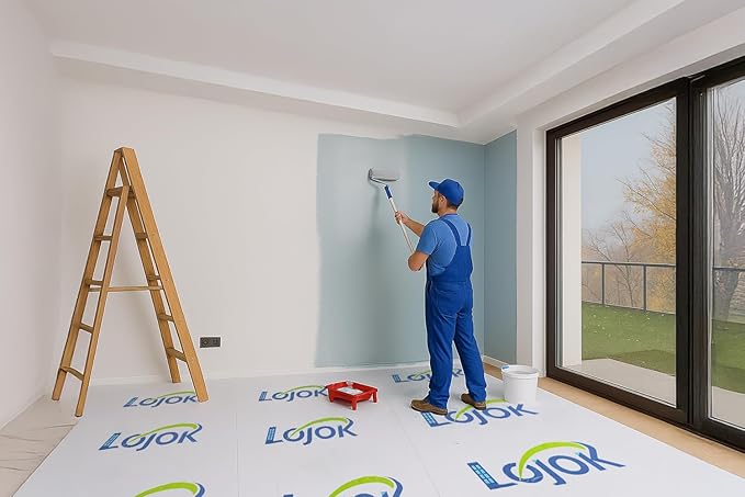 Temporary Floor Protection for Construction Projects, Floor Protection Film-Protects Hardwood, Tile, Carpet, Countertops, Bathtubs and More,Coverage of 325 SQFT (39.5''x100'-White)