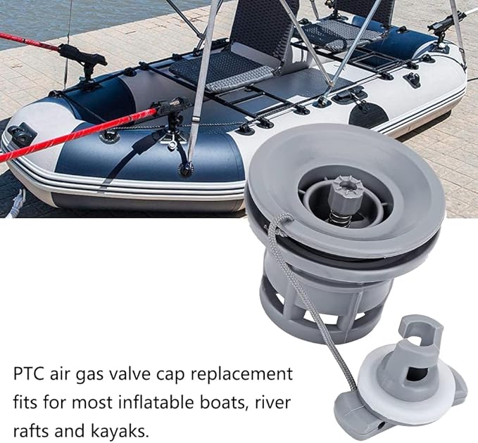 Watris Veiyi Canoe Valve Replacement, 2pcs Inflatable Boat Valve, Halkey Roberts Valve for Inflatable Boat Dinghy