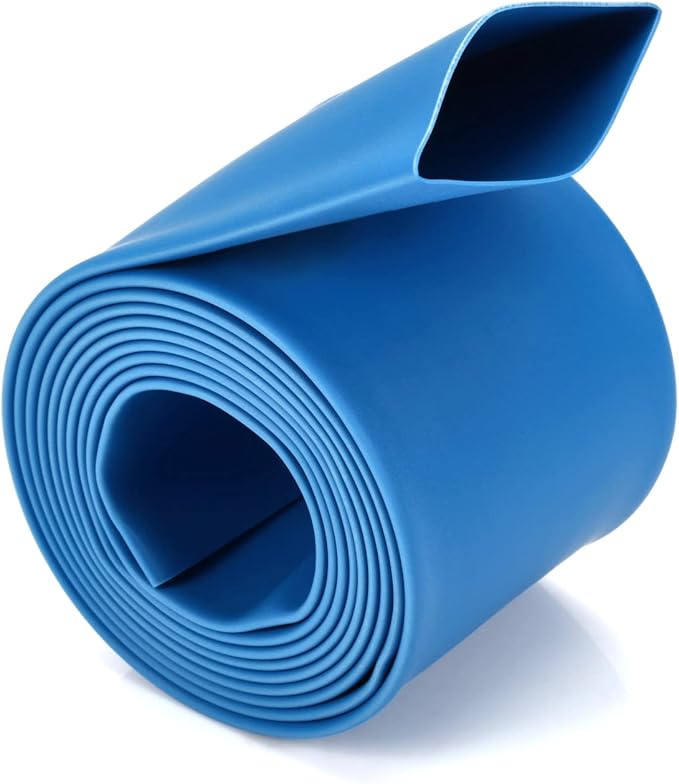 Chanzon 2:1 Ratio 3/8" (10mm) Heat Shrink Tubing 3.3Ft Roll (1M Total Length) Blue Polyolefin Sleeving Wrap Shrinking 2 to 1 1pcs