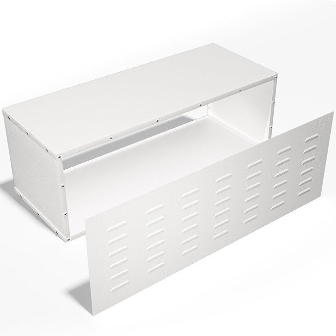 Universal PTAC Wall Sleeve 42" x 16", Heavy Duty Replacement Sleeve for Through the Wall AC Units, Powder Coated Metal Frame with Grille - for PTAC & PTHP Systems