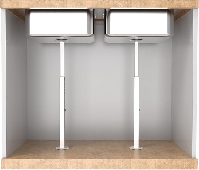 Undermount Sink Brackets,Undermount Sink Repair Kit, Undermount Sink Support,Adjustable Undermount Kitchen Sink Brackets for Fallen Sink Support