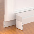 Door Draft Stopper,Adjustable Door Sweep for Bottom of Door,Silicone Weather Stripping Door Bottom Seal Blocker Air Noise,Under Door Gap Filler for Interior/Exterior Doors(White, 78inch)
