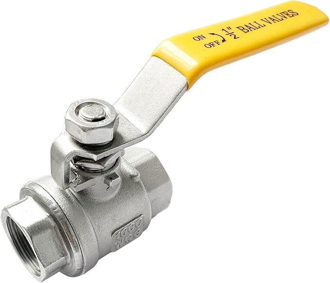 1/2" NPT Female Ball Valve 316 Stainless Steel Full Port Ball Valve WOG1000 US Stock