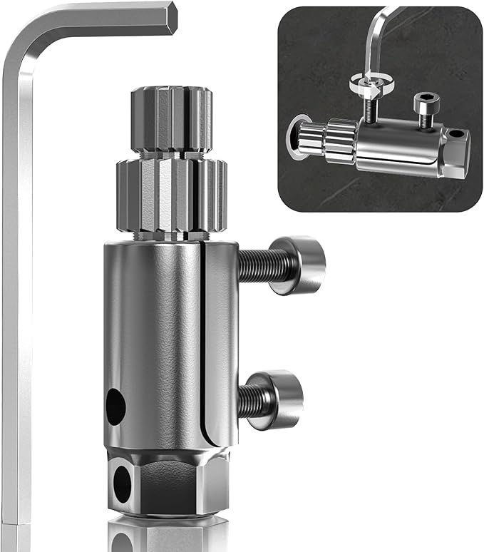 Broken Pipe Extractor Tool, Heavy-Duty Faucet & Valve Removal Set for 1/2" –1" Pipes, Stripped Screw and Rusted Bolt Extractor Kit, Silver