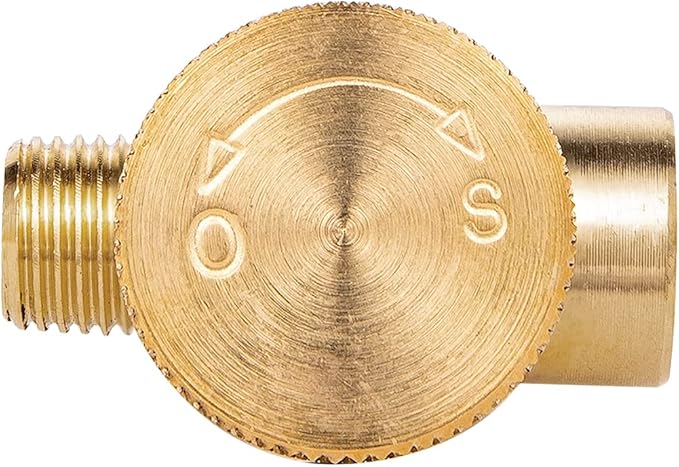2 Piece Heavy Duty Brass Instrument Replacement Control Needle Valve 1/4" Npt Female X 1/4" Npt Male Connection