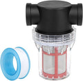 3/4" Female NPT in-Line Strainer, Garden Hose Sediment Filter Attachment, with 200 Mesh Stainless Steel Screen