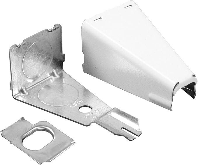 Legrand Wiremold BW17 Metal Raceway for Extending Power, 700 Series, Transition Fitting for 1/2" Conduit, White (1 Pack)