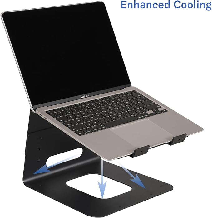 AEONS Desktop Stand, Ergonomic Adjustable Notebook Stand, Riser Holder Computer Stand Compatible with MacBook Air Pro, Dell, HP, Lenovo 10”-17" Laptops