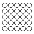 HARFINGTON 50pcs Nitrile Rubber O-Rings 10.5mm OD 8.5mm ID 1mm Width Metric Buna-N NBR Sealing Gasket Plumbing Sealing Repair O Rings for Car Auto Vehicle Repair Faucet Air Gas