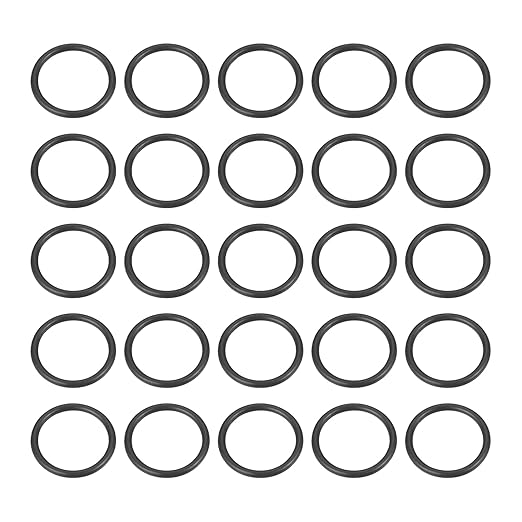 HARFINGTON 50pcs Nitrile Rubber O-Rings 10.5mm OD 8.5mm ID 1mm Width Metric Buna-N NBR Sealing Gasket Plumbing Sealing Repair O Rings for Car Auto Vehicle Repair Faucet Air Gas