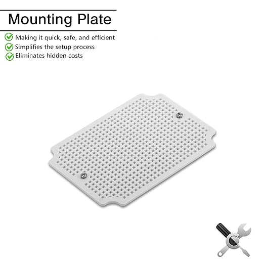 QILIPSU Outdoor Junction Box IP67 Waterproof Project Box ABS Plastic Weatherproof Electrical Enclosure Clear Cover (6.9"x4.9"x3.9" CC)