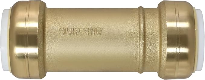 XFITTING 1 Inch PVC Push Fit Slip Coupling, Push to Connect PVC Coupling, 1 Piece