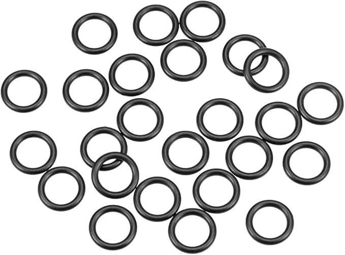 uxcell Nitrile Rubber O-Rings 16mm OD 11mm ID 2.5mm Width, Metric Nitrile Rubber Sealing Gasket for Automotive Machine Plumbing, Pack of 25