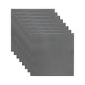MECCANIXITY 8pcs 1/16"(1mm) x4 x4 Steel Plate, Black Hot Rolled A36 Steel Sheet Plate Base, Square Weldable Metal Discs for Industrial Construction Structural Support