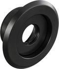 Recessed Fire Sprinkler Escutcheon 1/2 in. IPS - 2 Piece in Black - Depth Adjustment Range up to 3/4 in. for Fire Sprinkler Trim