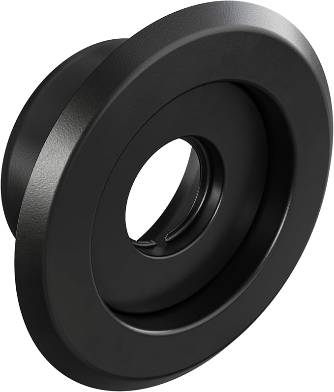 Recessed Fire Sprinkler Escutcheon 1/2 in. IPS - 2 Piece in Black - Depth Adjustment Range up to 3/4 in. for Fire Sprinkler Trim