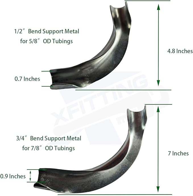 XFITTING 3/8 inch to 1/2 inch Pex Tubing Bend Support, Tubing Pipe Hanger 30-4-8=2X, 2 Pieces